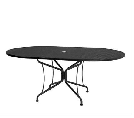 Photo 1 of 42"x72" Oval Premium Mesh Top Table