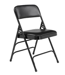 Photo 1 of ***SEE COMMENTS*** Vinyl-Upholstered Premium Folding Chair (Pack of 3)