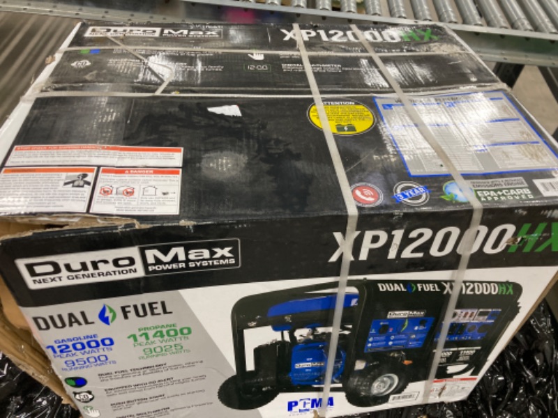 Photo 2 of ***FACTORY SEALED*** 12000/9500-Watt Dual Fuel Electric Start Gasoline/Propane Portable Home Power Back Up Generator with CO Alert Shutdown