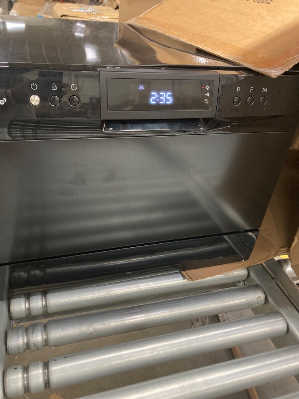 Photo 1 of COMFEE’ Countertop Dishwasher, Energy Star Portable Dishwasher, 6 Place Settings & 8 Washing Programs, Speed, Baby-Care, ECO& Glass, Dish Washer for Dorm, RV& Apartment, Black Whole Black