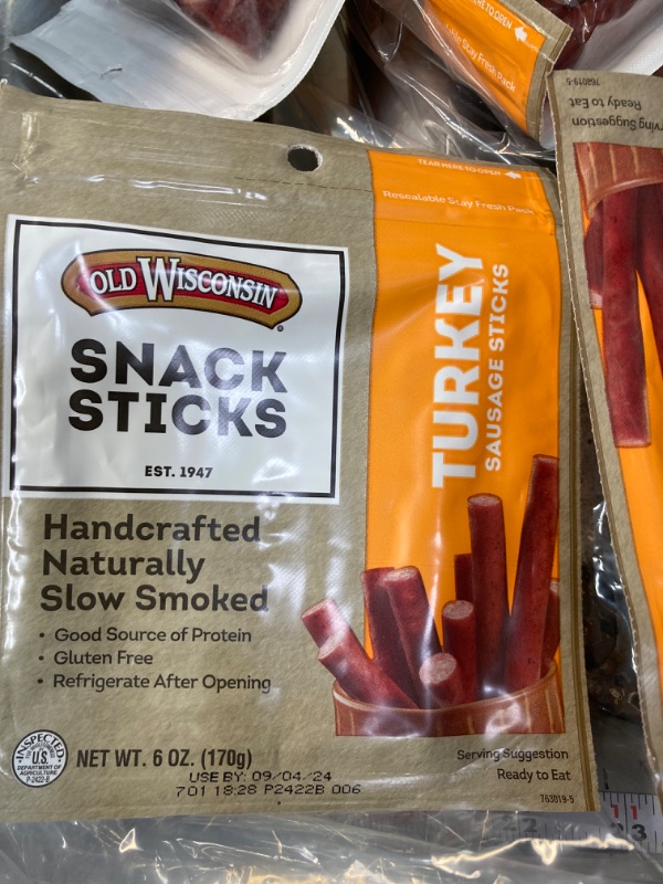 Photo 2 of (7 pack bundle) Old Wisconsin Turkey Sausage Snack Sticks