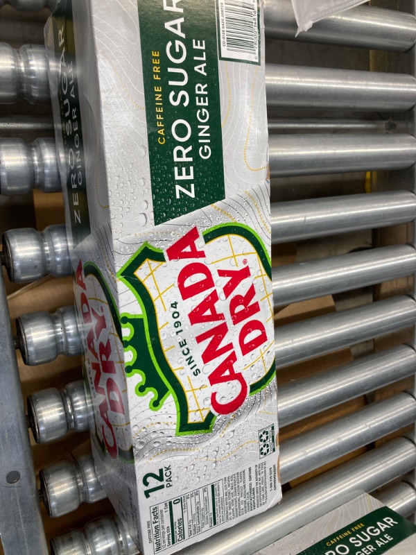 Photo 2 of Canada Dry Zero Sugar Ginger Ale Soda, 12 fl. oz. Cans, 12 Pack (Pack of 2) Diet Ginger 12 Fl Oz (Pack of 24)