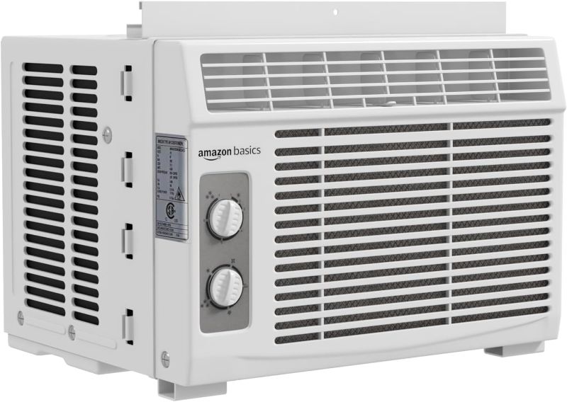 Photo 1 of 
Amazon Basics Window-Mounted Air Conditioner with Mechanical Control - Cools 150 Square Feet, 5000 BTU, AC Unit, White