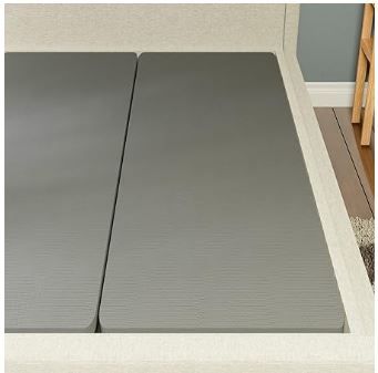 Photo 1 of 1.5-Inch Split Fully Assembled Bunkie Board for Mattress/Bed Support, King, Grey