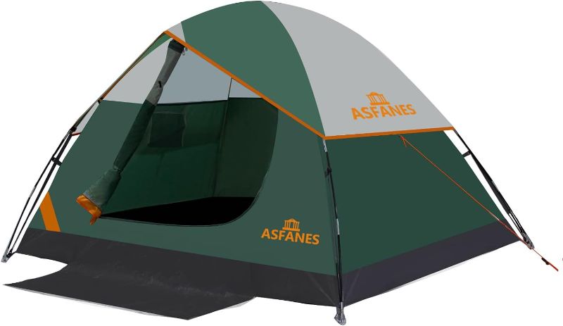 Photo 1 of 2-12 Person Tents for Camping Waterproof, Backpack Double Layer Camping Tents, Perfect Picnics, Fishing and Backyard Camping