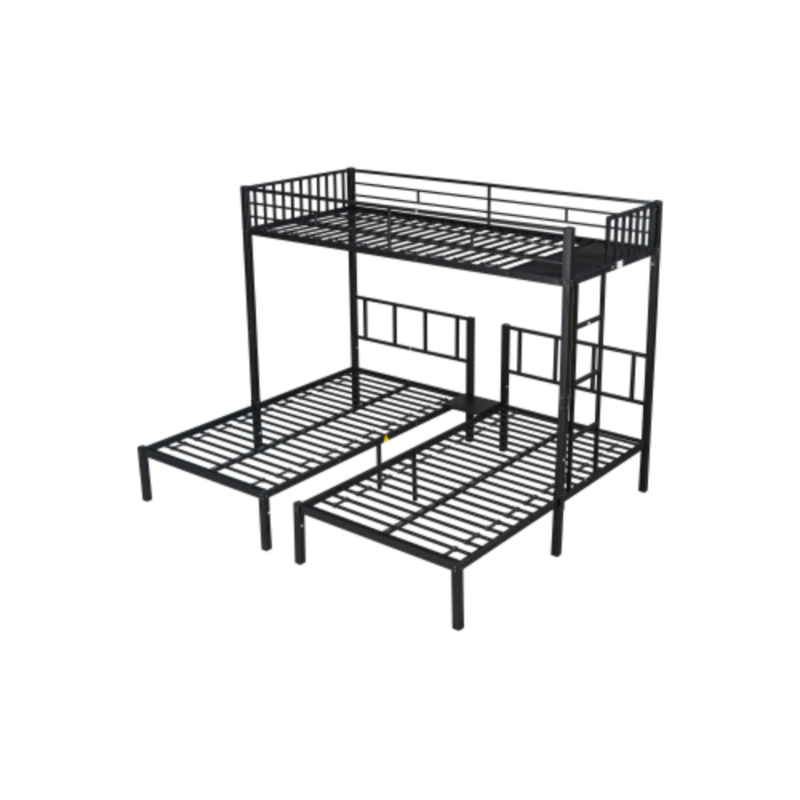 Photo 1 of ***SEE Notes****Triple twin bunk bed, can be separated into 3 twin beds Black + Metal
