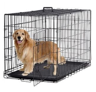 Photo 1 of ***SEE COMMENTS***BestPet Double-Door Metal Dog Crate with Divider and Tray, x-Large, 48"L