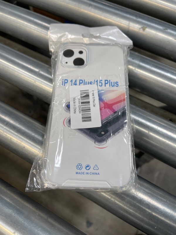 Photo 1 of (2 Pack Bundle) iPhone 15 Plus Case, [Anti-Yellowing] [Military-Grade Protection] Shockproof Phone Case with Air-Guard Corners, Clear