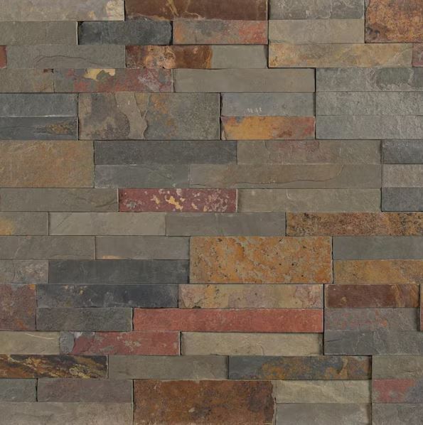 Photo 1 of 30 Gold Rush Veneer Ledger Panel 6 in. x 12 in. Peel and Stick Slate Wall Tile (0.5 sq. ft./Each)
