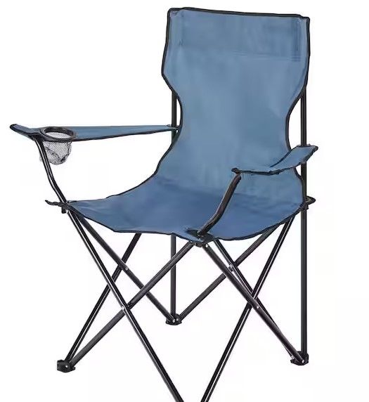 Photo 1 of 
Basic Size Blue Metal Folding Chair