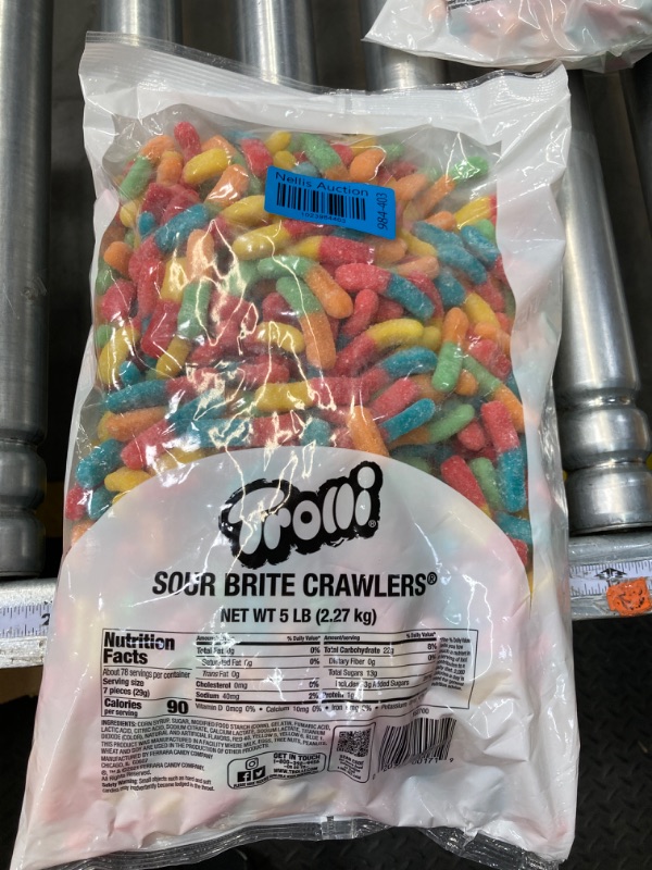 Photo 2 of Trolli Sour Brite Crawlers Candy, Gummy Worms Sour Candy, 5 Pound Bulk Bag Original 5 Pound