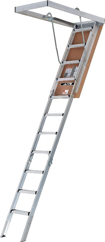 Photo 1 of Aluminum Attic Ladder w/Aluminum Frame, 375 lbs Capacity, 22 1/2” x 54", Type IAA, AP2240MS