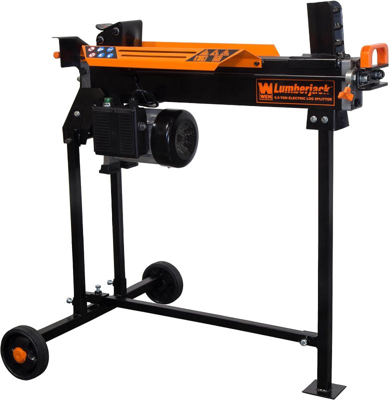 Photo 1 of 6.5-Ton 15 Amp Horizontal Electric Log Splitter with Stand