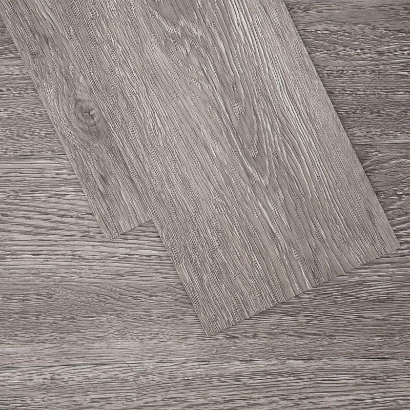 Photo 1 of Peel and Stick Floor Tile, Self-Adhesive Vinyl Flooring Plank, Waterproof Deep Wood Grain Planks, 6x36inch, 36Pack, 54 Sq. Feet, DIY for Bedroom, Kitchen, Living Room Home Decor, Soft Grey