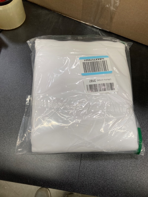 Photo 1 of 2 Pack White Curtain Panel