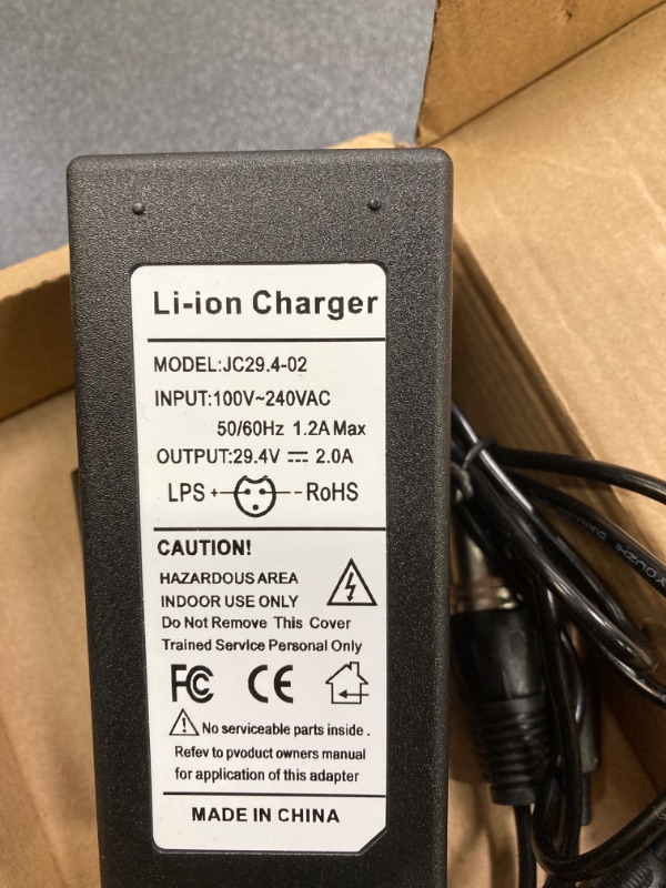 Photo 1 of  Charger Replacement DC29.4v/0.4a Charger 1 Prong Power Recliner Scooter Charger