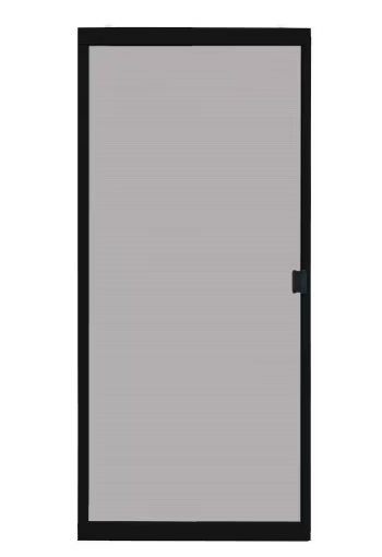 Photo 1 of 36 in. x 80 in. Adjustable Fit White Steel Sliding Patio Screen Door