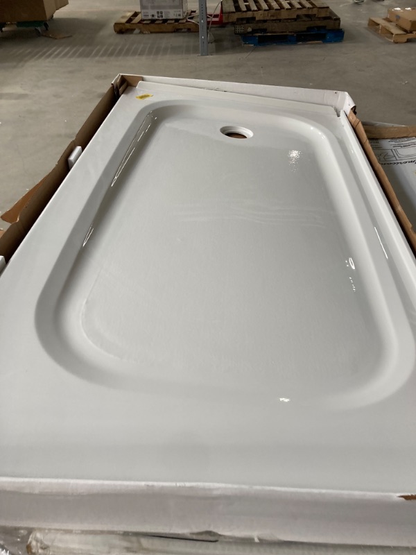 Photo 1 of American Standard Passage 60 X 32 Alcove Shower Pan Base with Left Drain in White