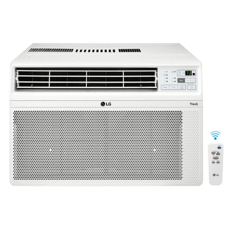 Photo 1 of LG 12,000 BTU 115V Window Air Conditioner Cools 550 Sq. Ft. with Remote in White