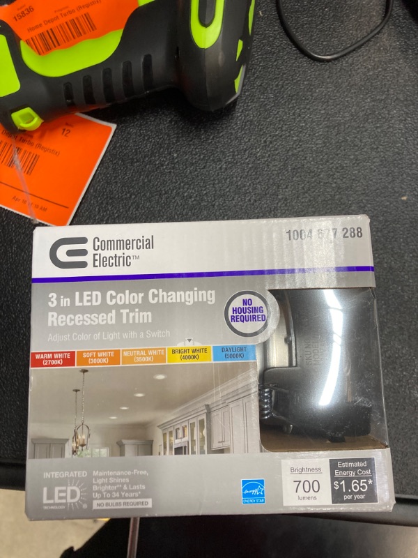 Photo 2 of 3 in. New Construction/Remodel Dark Bronze Dimmable Canless Recessed LED Kit with Adjustable Color Changing Technology