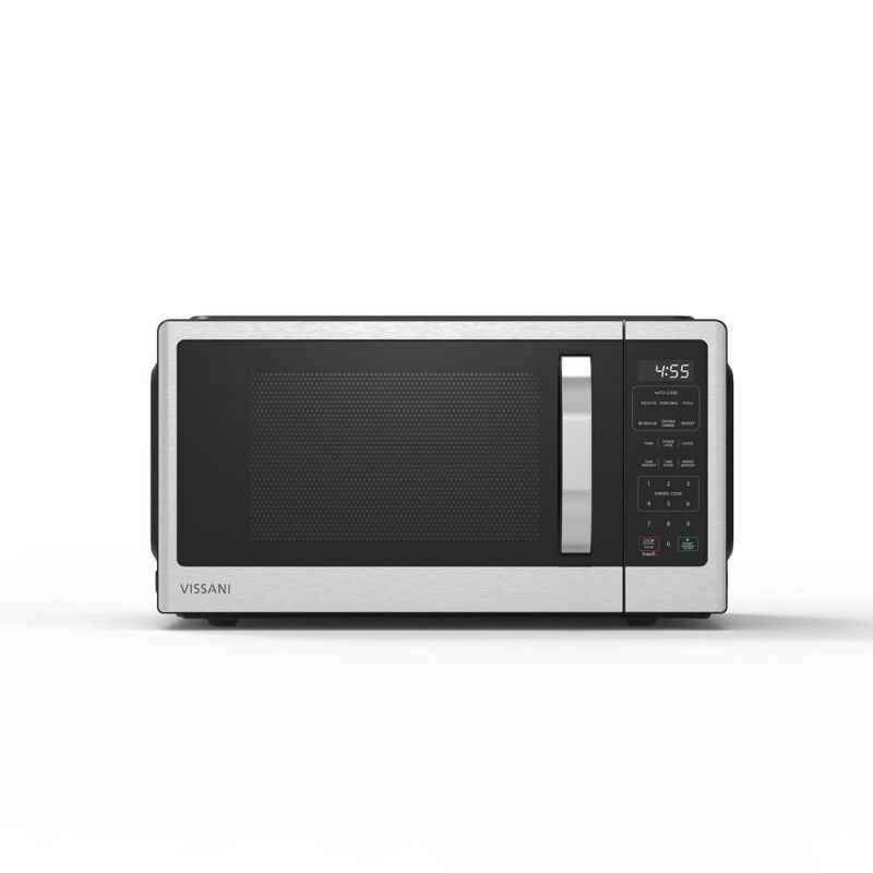 Photo 1 of 1.1 cu. ft. Countertop Microwave in Fingerprint Resistant Stainless Steel