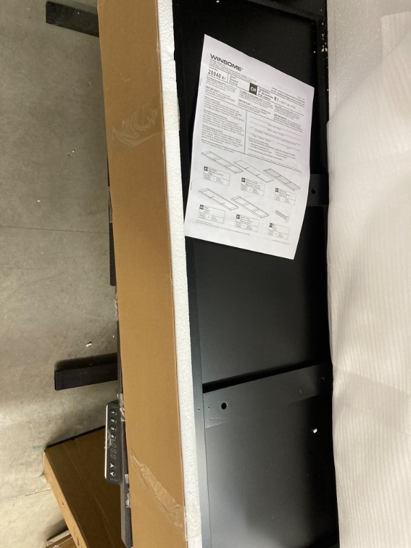 Photo 1 of 40" Timothy Shelf 3X3 Slots Black - Winsome