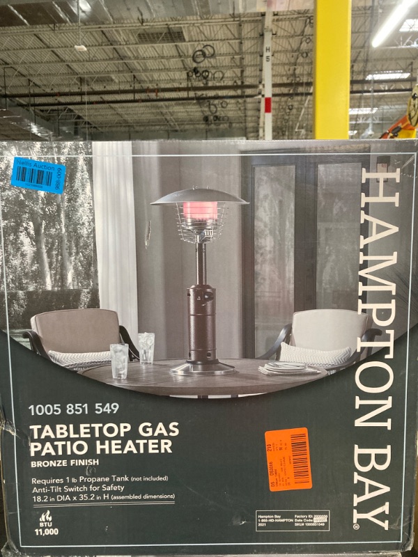 Photo 3 of 11000 BTU Powder Coat Tabletop Patio Heater