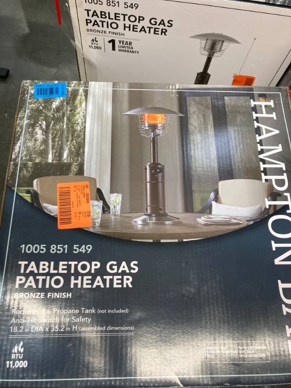 Photo 3 of 11000 BTU Powder Coat Tabletop Patio Heater