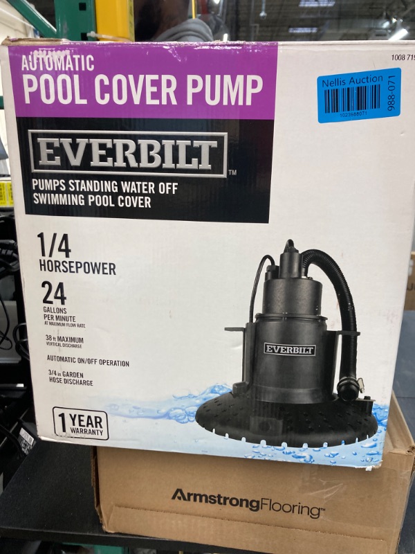 Photo 2 of 1/4 hp Submersible Pool Cover Pump