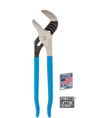 Photo 1 of 12 in. Tongue and Groove Slip Joint Pliers