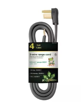 Photo 1 of 4 ft. 6/2 and 8/1 3-Wire Range Cord