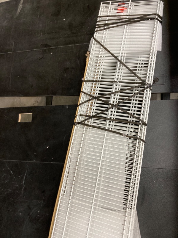 Photo 1 of 4 ft. x 12 in. Heavy Duty Wire Shelf
6 pack.