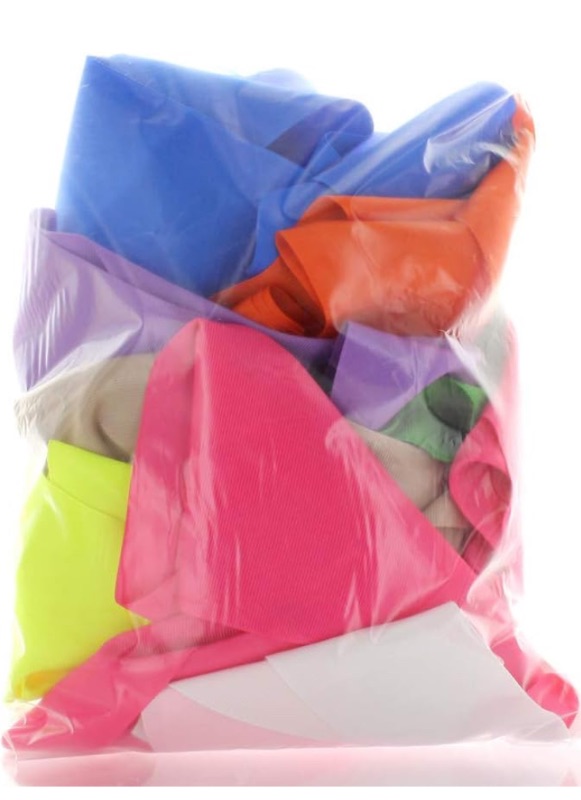 Photo 1 of 2.25" to 4" Wide Solid Grosgrain Ribbon Bulk Assortment Grab Bag For Crafts - 1/2 Lb of Ribbon, Variety of Colors