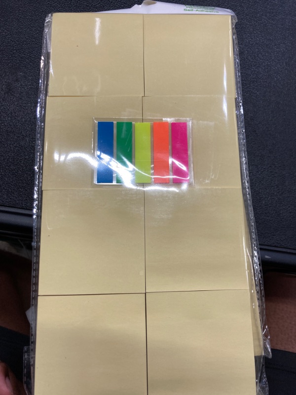 Photo 2 of (16 Pack) Sticky Notes 3x3 in Canary Yellow, Clean Removal, Recyclable, Self-Stick Pads, Easy to Post for Home, Office, Notebook