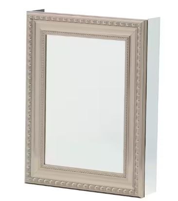 Photo 1 of 20 in. W x 26 in. H Rectangular Medicine Cabinet with Mirror
1.2k
