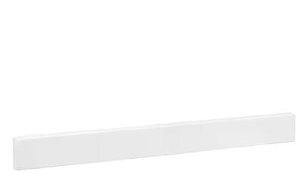 Photo 1 of 24.5 in. W Cultured Marble Vanity Backsplash in White
