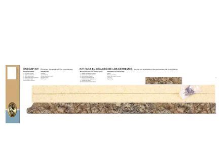 Photo 1 of Laminate Endcap Kit for Countertop with Integrated Backsplash in Winter Carnival
