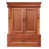 Photo 1 of Home Decorators Collection
Naples 26.5 in. W x 8 in. D x 32.8 in. H Bathroom Storage Wall Cabinet in Warm Cinnamon