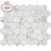 Photo 1 of Lifeproof
Carrara 10 in. x 12 in. x 6.35mm Ceramic Hexagon Mosaic Floor and Wall Tile (9.72 sq. ft./Case)