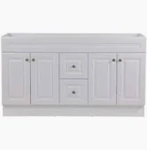 Photo 1 of Glacier Bay
Glensford 60 in. W x 21 in. D x 34 in. H Bath Vanity Cabinet without Top in White