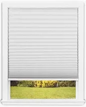 Photo 1 of Redi Shade No Tools Easy Lift Trim-at-Home Cordless Cellular Light Filtering Fabric Shade White, 60 Inch x 64 Inch, (Fits windows 43 in - 60 in)