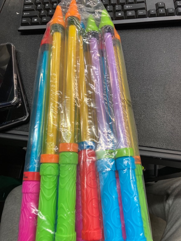 Photo 2 of Boley Crayon Super Soaker - 12 Pk 17" Long Range Water Gun Pool Party Game Set - Big Water Guns for Kids & Adults - Ages 3 and Up!