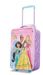 Photo 1 of AMERICAN TOURISTER Kids' Disney Softside Upright Luggage, Telescoping Handles, Princess, Carry-On 18-Inch