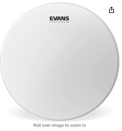 Photo 1 of Evans Drum Heads - Hydraulic Red Tom Drumhead, 15 Inch , White
