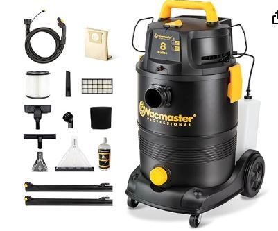 Photo 1 of Vacmaster VK809PWR 0201 8 Gallon 5.5 Peak HP Wet/Dry/Upholstery Shampoo Vacuum Cleaner