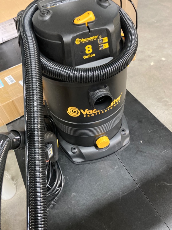 Photo 2 of Vacmaster VK809PWR 0201 8 Gallon 5.5 Peak HP Wet/Dry/Upholstery Shampoo Vacuum Cleaner