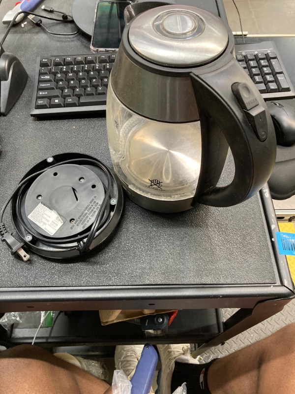 Photo 2 of ettles,Glass Kettle, 1.7L Temperature Control Kettle Led Light, Keep Cordless Water Boiler, Auto Off, 100% Bpa Free, Water Kettle for Coffee, Tea, Espresso, 2200W