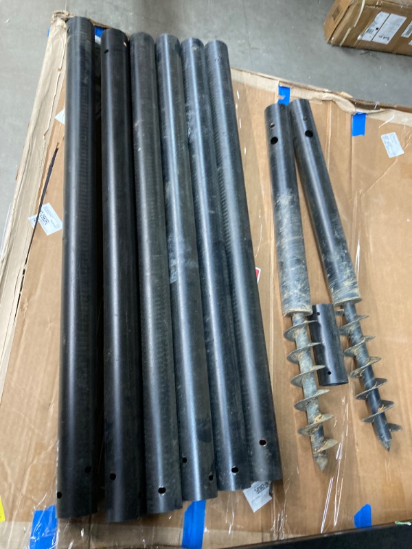 Photo 1 of 7 metal poles 37 1/2 in