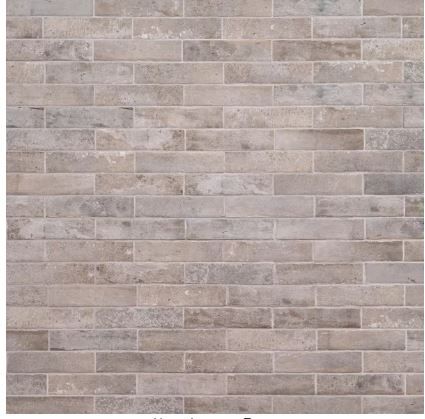 Photo 1 of Capella Taupe Brick 2 1/4 in. x 9 13/16 in. Matte Porcelain Floor and Wall Tile (5.15 sq. ft. /Case)
