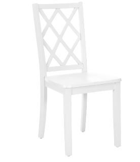 Photo 1 of ***DAMAGE TO THE SEAT*** Powell White Conolly Dining Side Chair